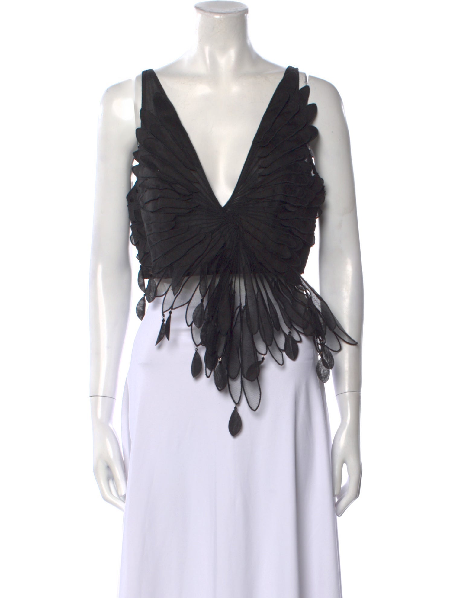 Zimmermann Linen V-Neck Crop Top