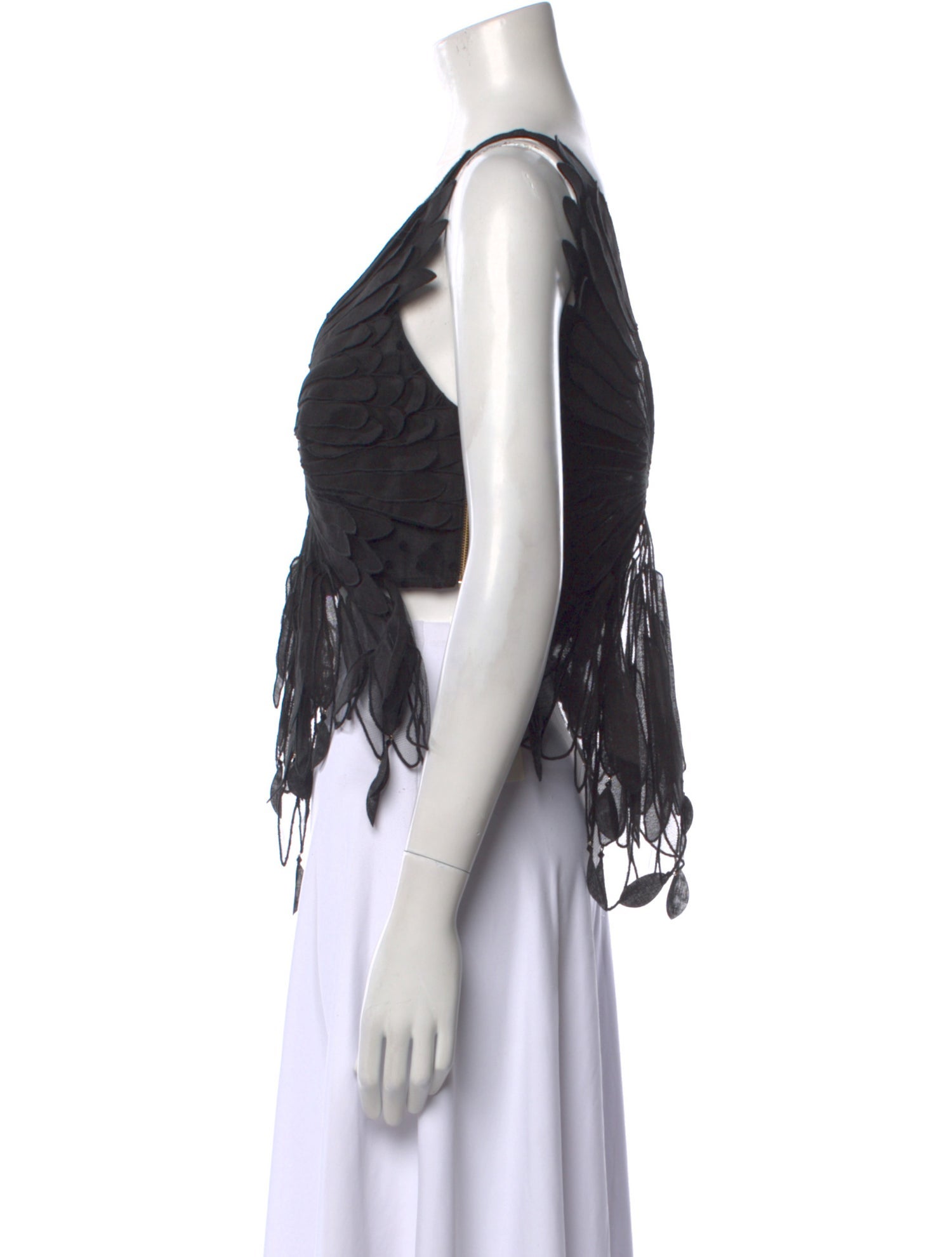 Zimmermann Linen V-Neck Crop Top