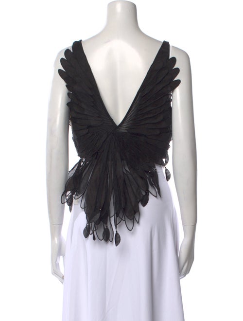 Zimmermann Linen V-Neck Crop Top