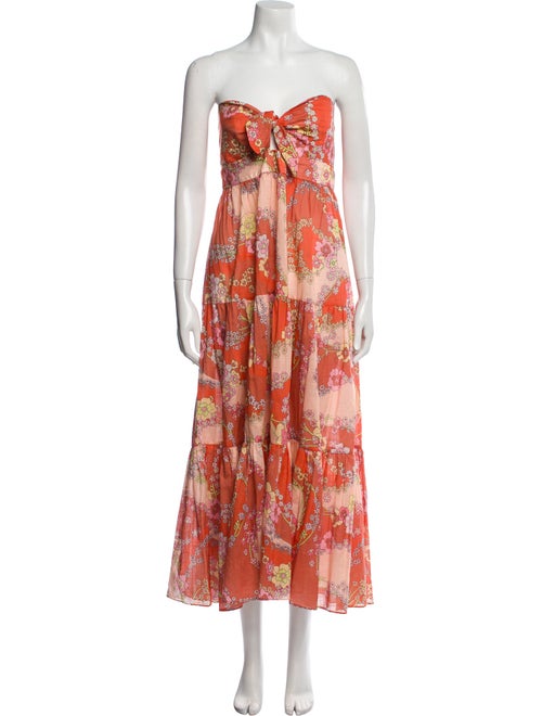 Zimmermann Floral Print Midi Length Dress