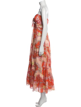 Zimmermann Floral Print Midi Length Dress