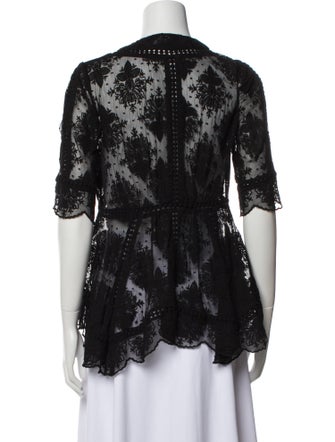 Zimmermann Silk Lace Pattern Blouse