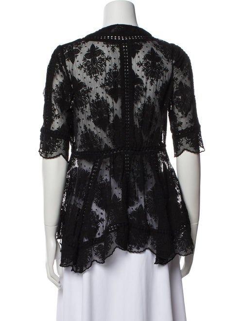 Zimmermann Silk Lace Pattern Blouse