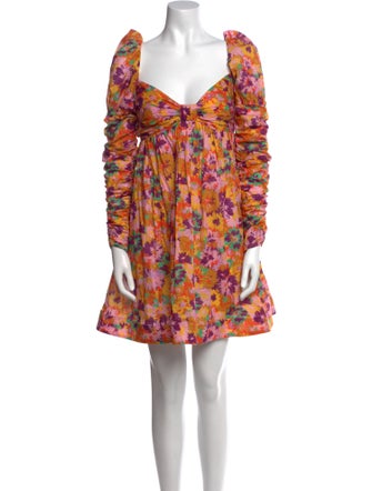 Zimmermann Floral Print Mini Dress