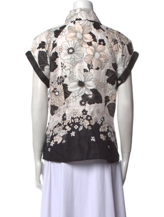 Zimmermann Linen Printed Button-Up Top