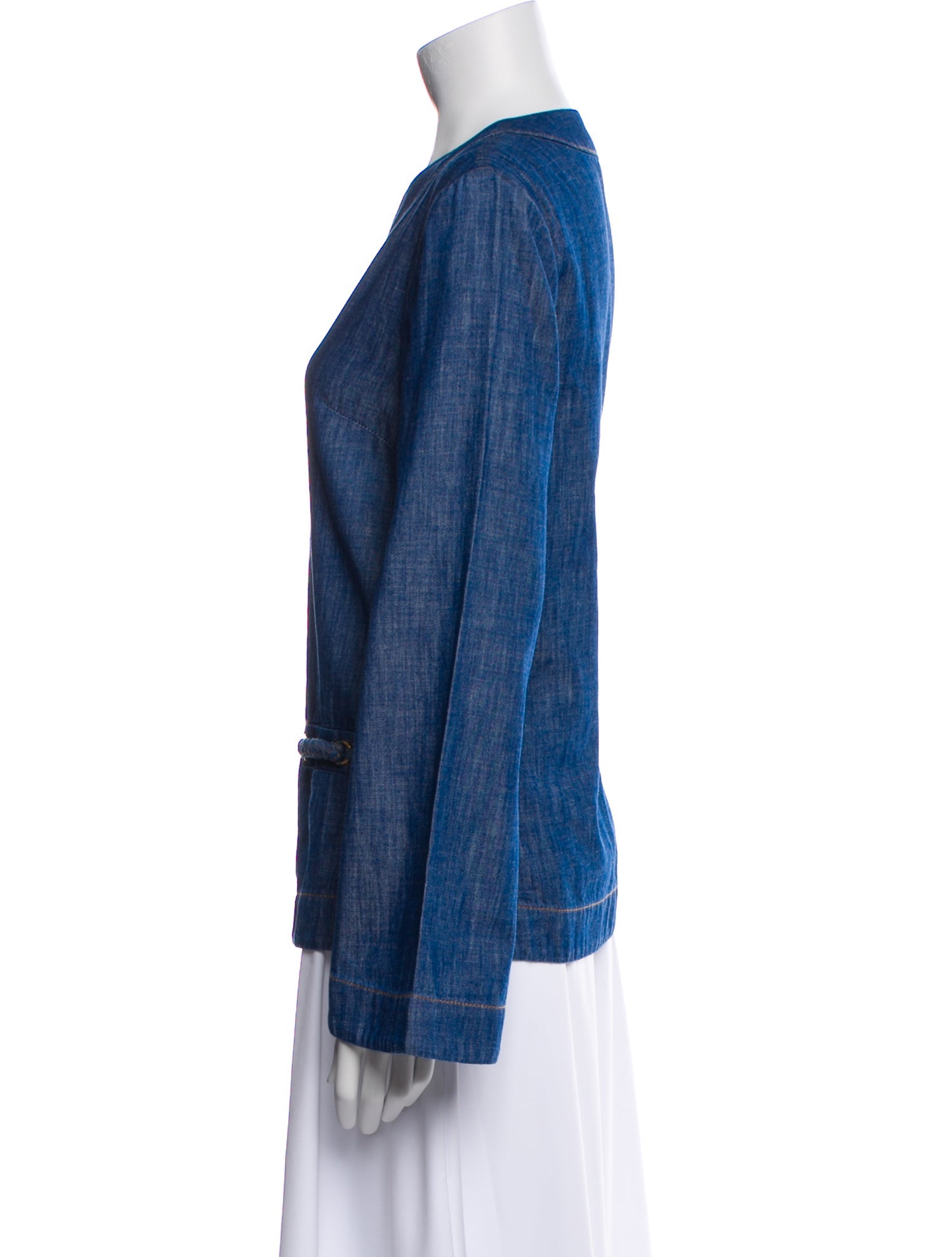 Zimmermann V-Neck Long Sleeve Blouse