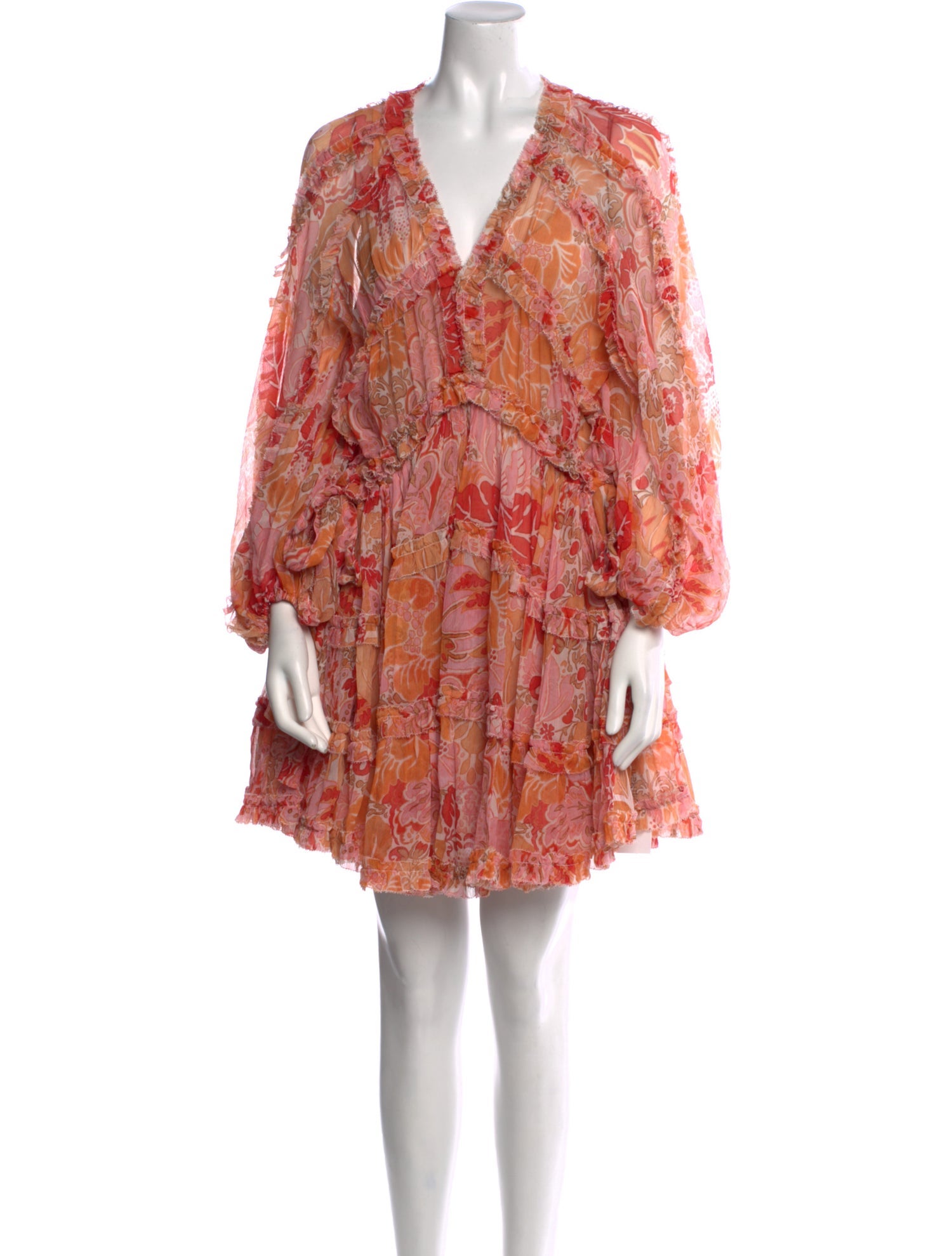 Zimmermann Floral Print Mini Dress