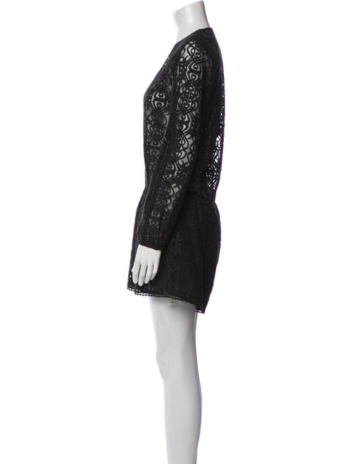 Zimmermann Lace Pattern V-Neck Romper