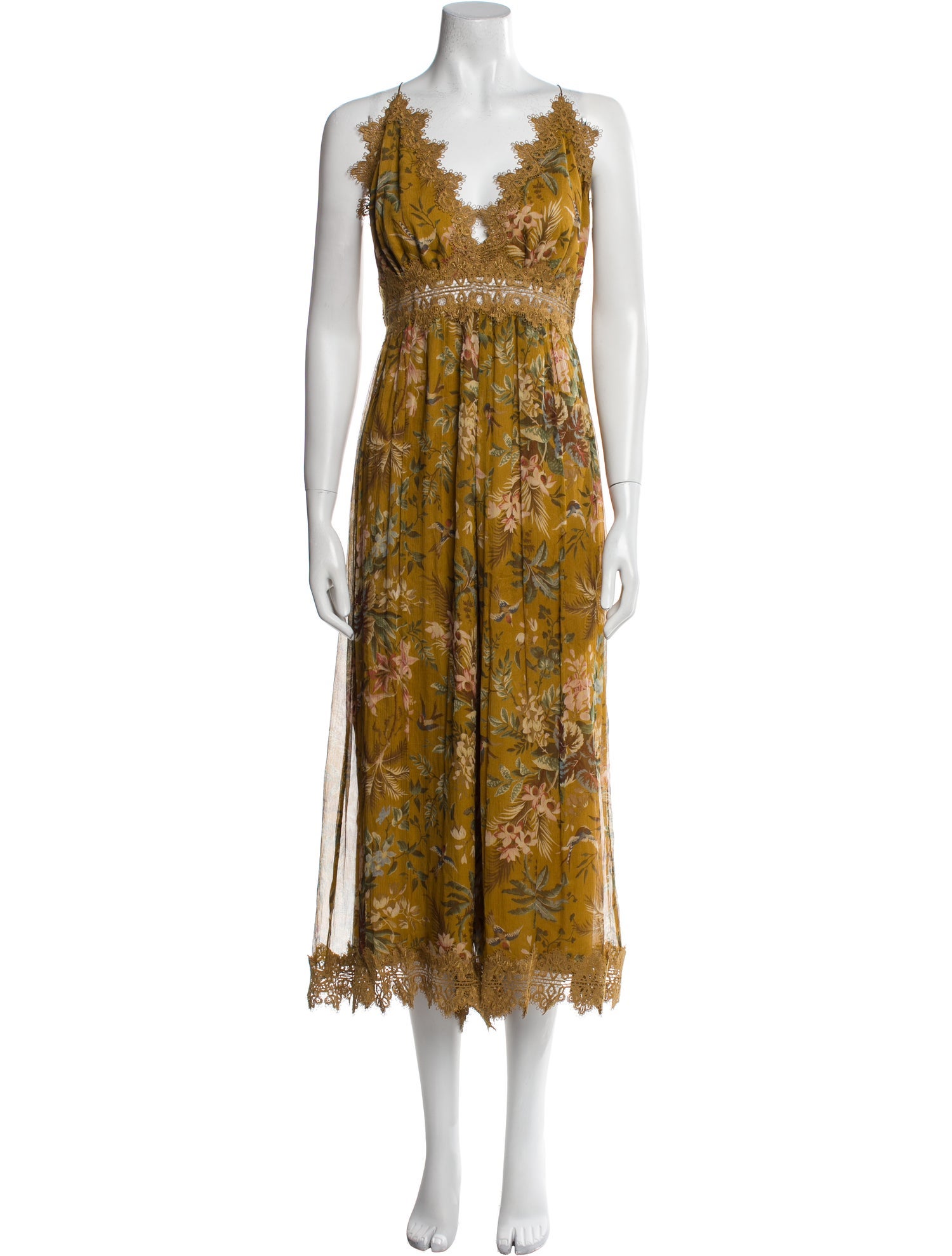 Zimmermann Silk Floral Print Jumpsuit