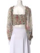Zimmermann Silk Floral Print Crop Top
