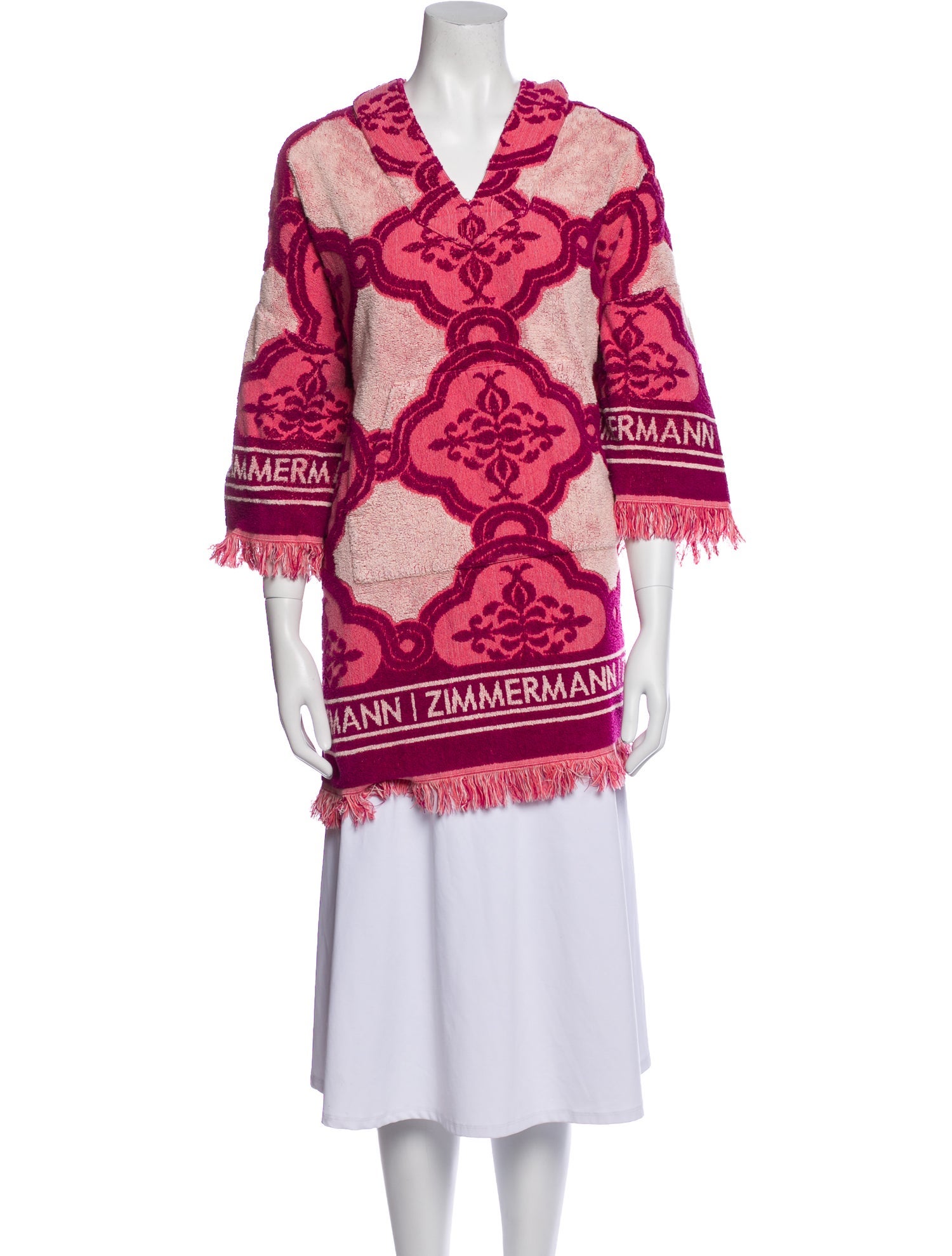 Zimmermann Printed V-Neck Sweater