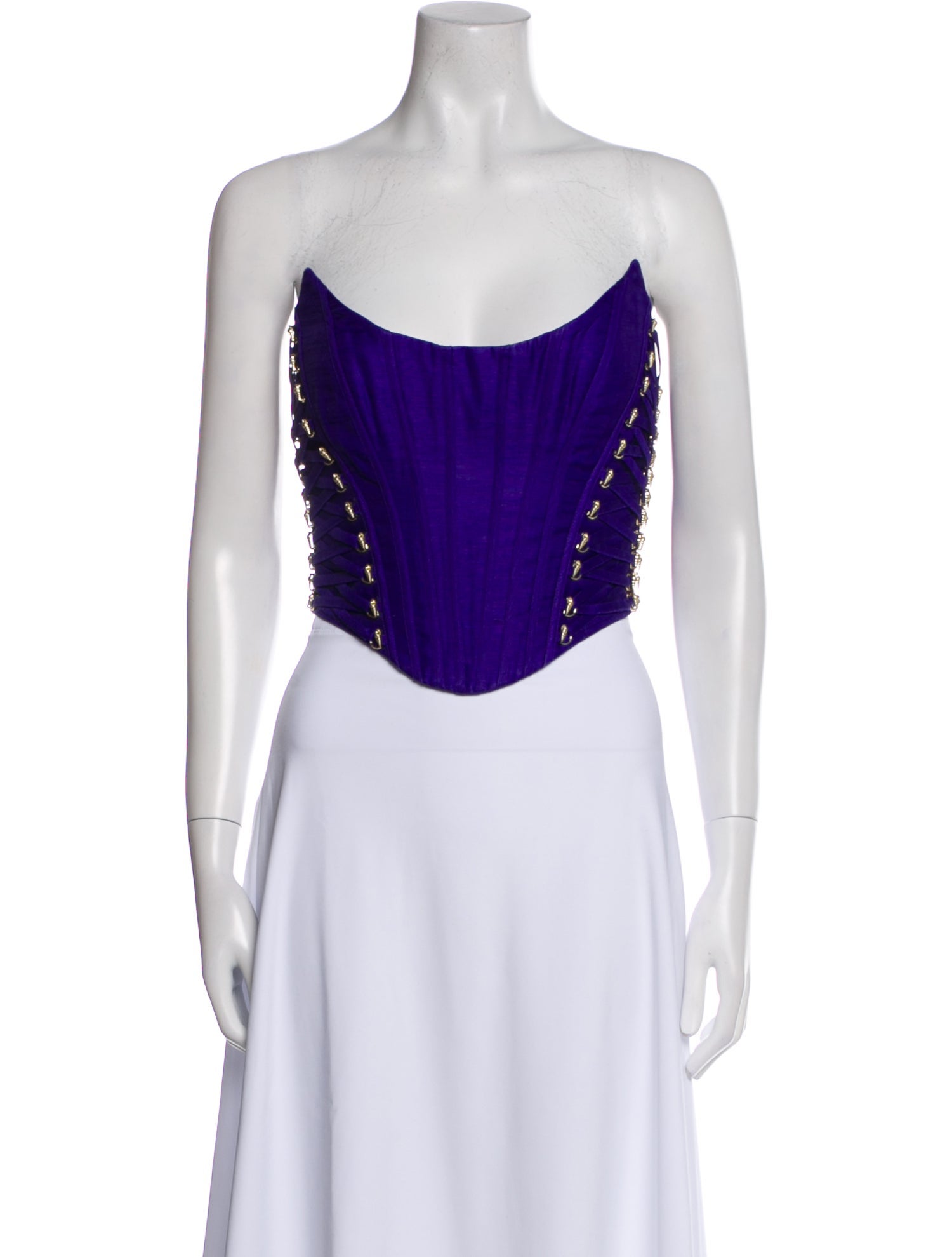 Zimmermann Linen Strapless Crop Top w/ Tags