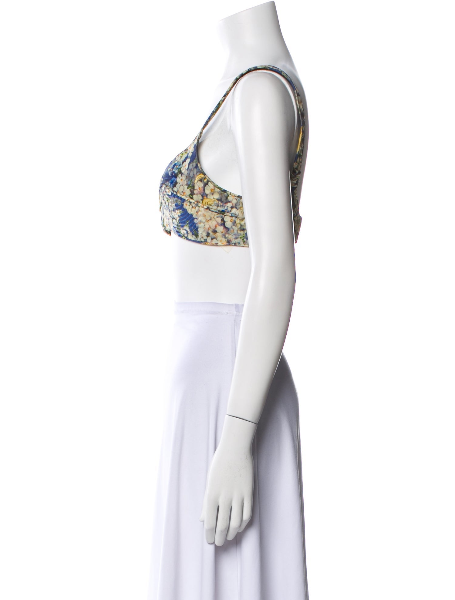 Zimmermann Silk Printed Crop Top