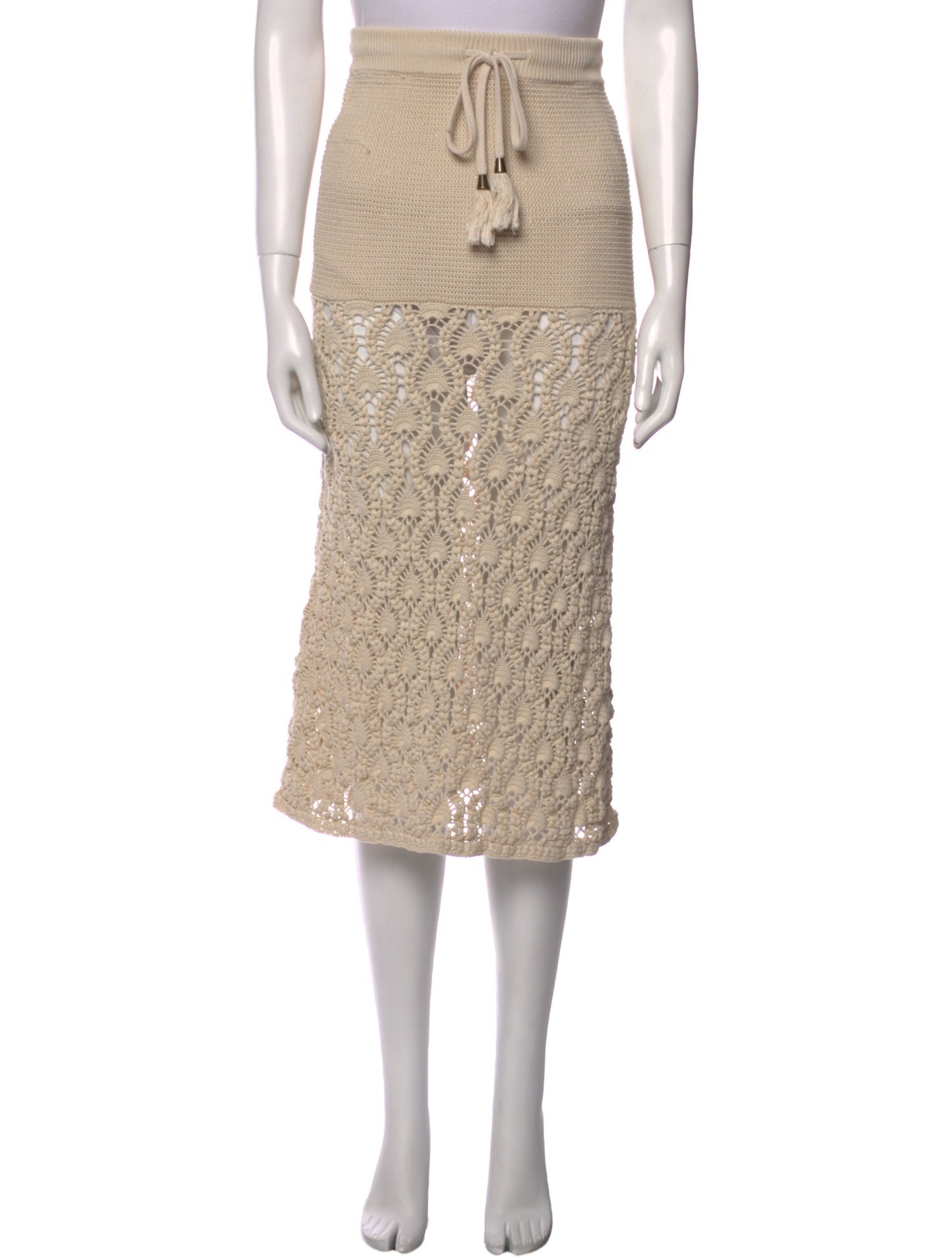 Zimmermann Tassel Accents Knee-Length Skirt