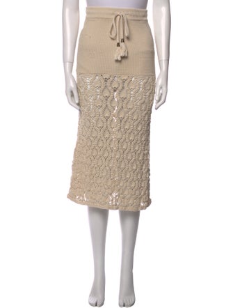 Zimmermann Tassel Accents Knee-Length Skirt