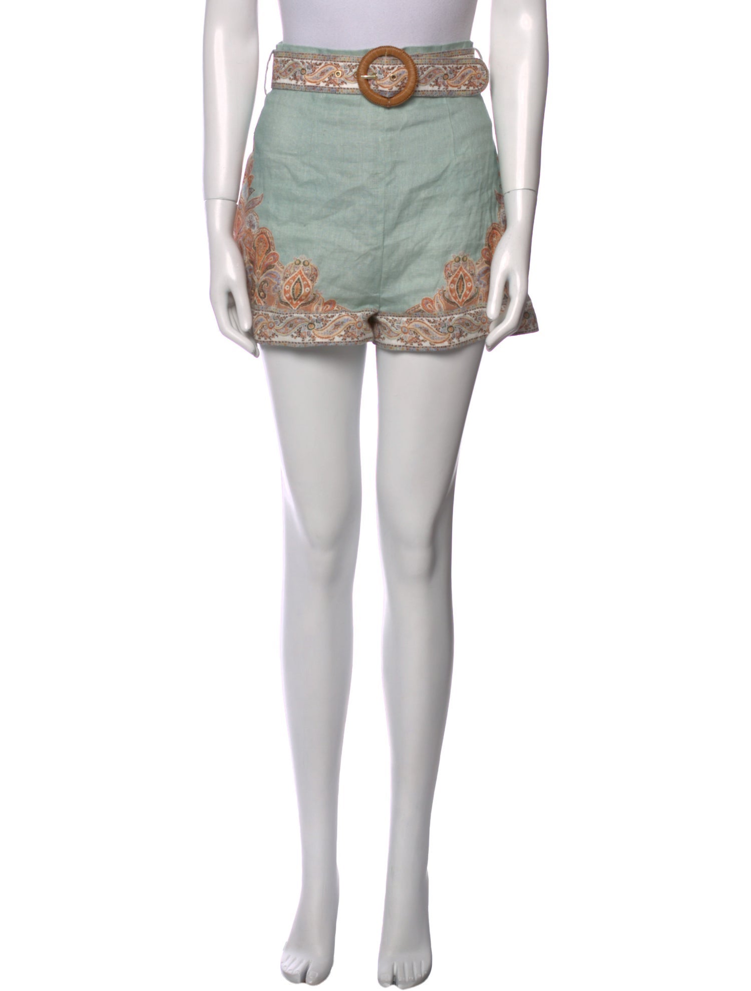 Zimmermann Linen Mini Shorts