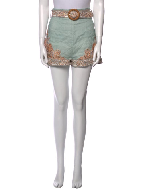 Zimmermann Linen Mini Shorts
