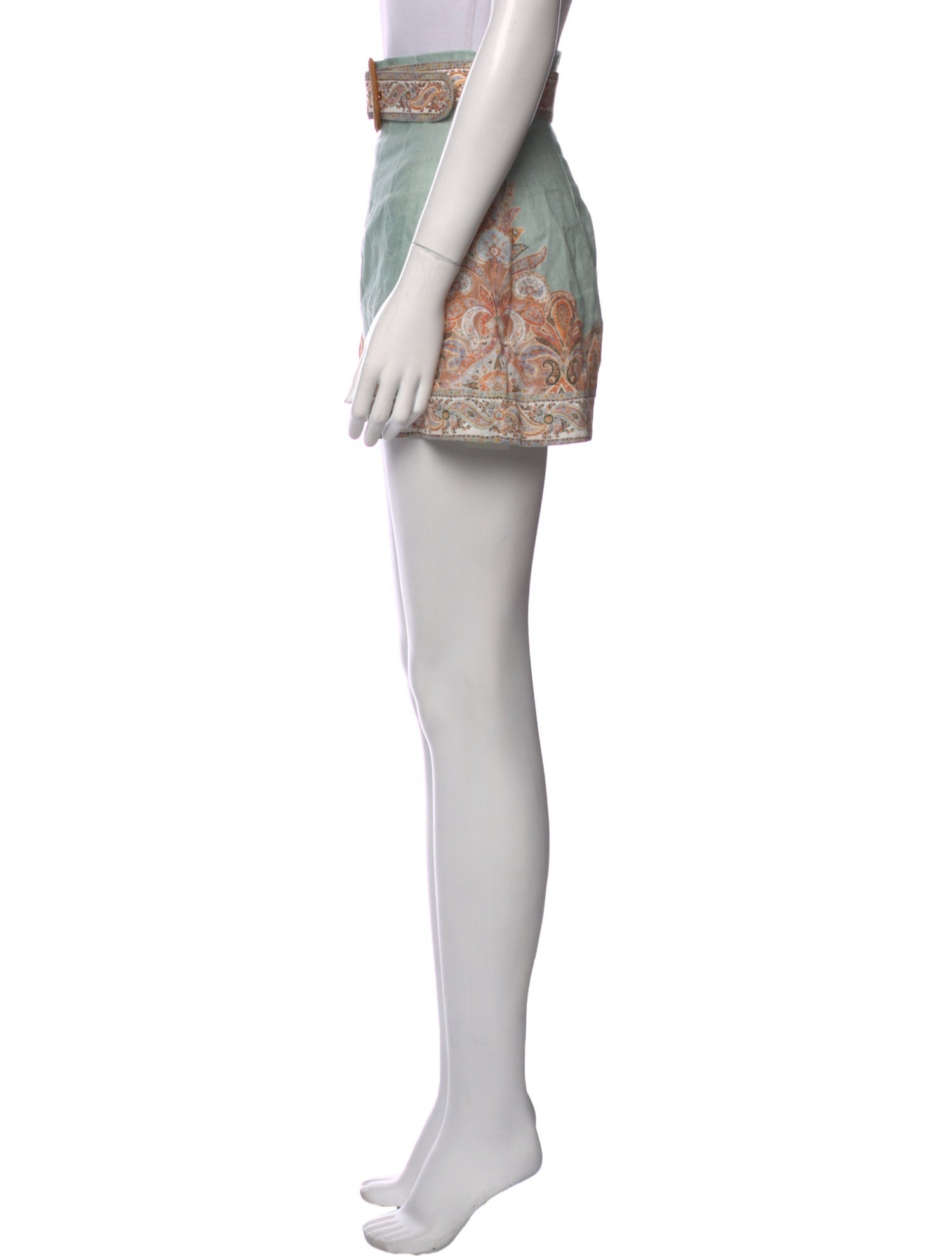 Zimmermann Linen Mini Shorts