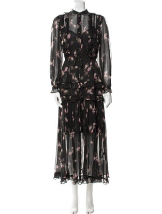 Zimmermann Floral Print Long Dress