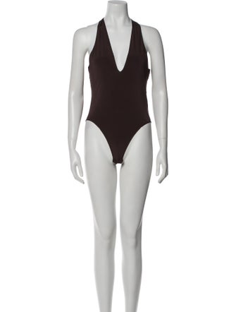 Zimmermann Nylon V-Neck Bodysuit