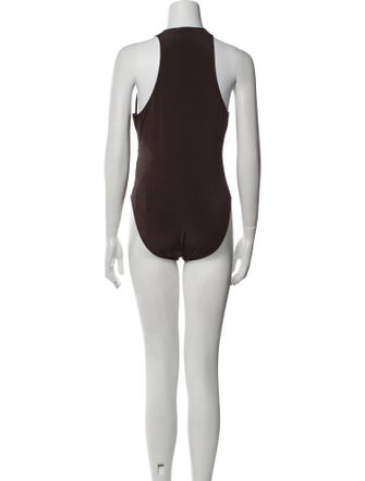 Zimmermann Nylon V-Neck Bodysuit