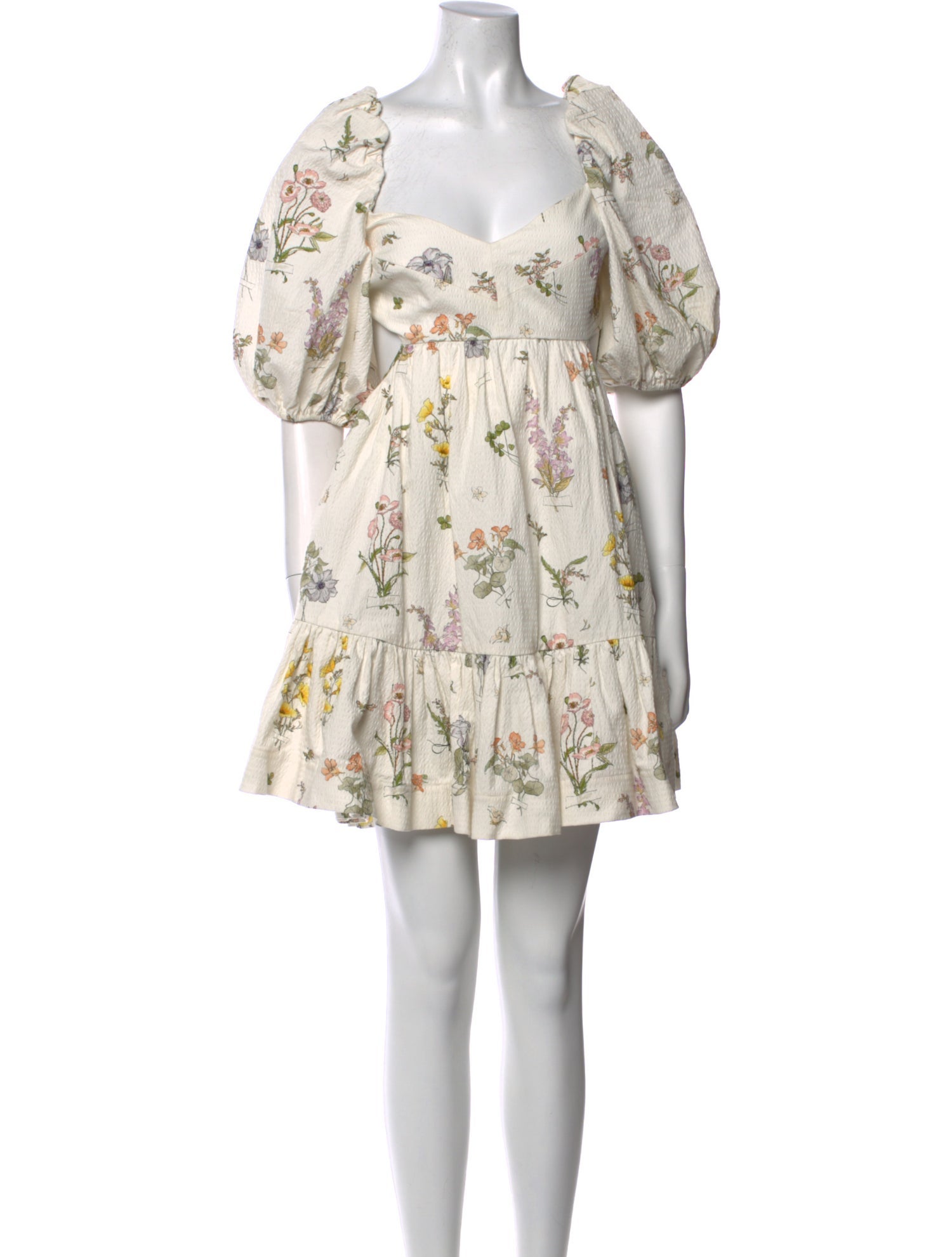 Zimmermann Floral Print Mini Dress