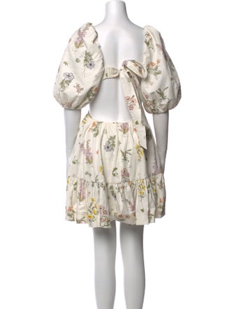 Zimmermann Floral Print Mini Dress