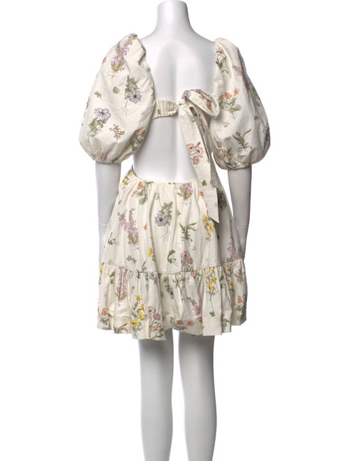 Zimmermann Floral Print Mini Dress