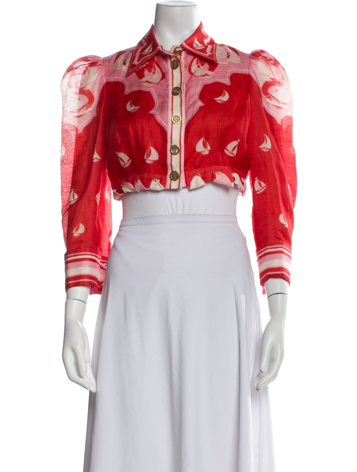 Zimmermann Linen Floral Print Bolero