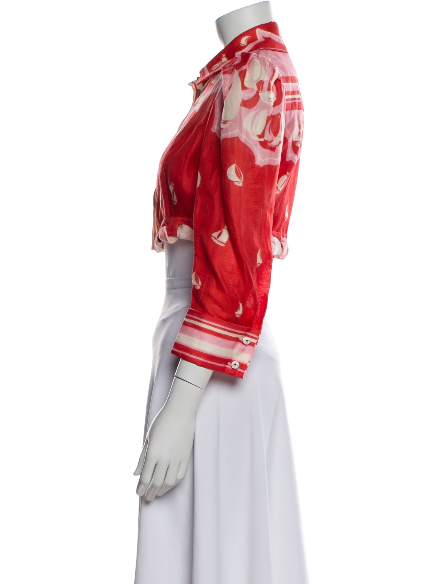 Zimmermann Linen Floral Print Bolero