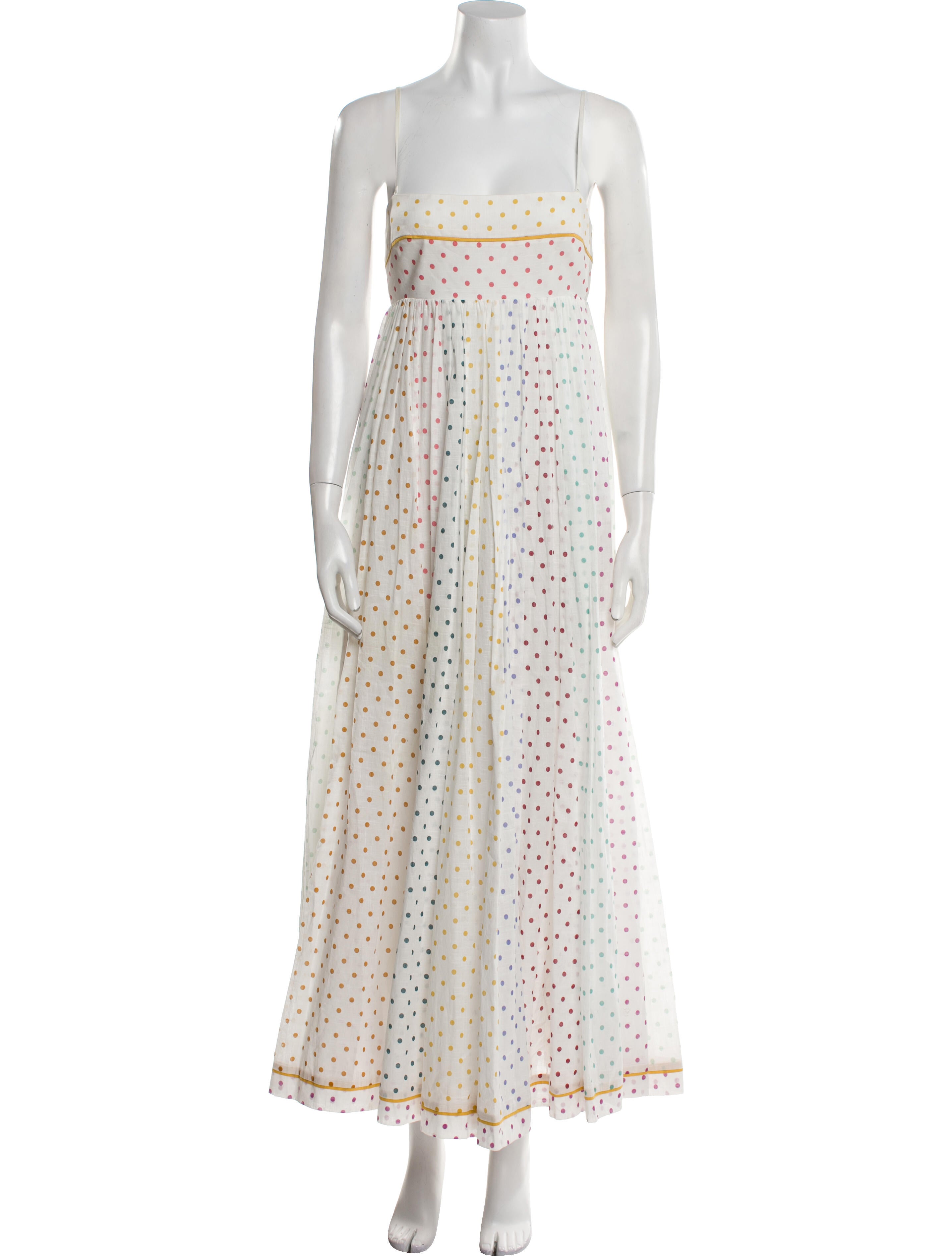 Zimmermann Polka Dot Print Long Dress