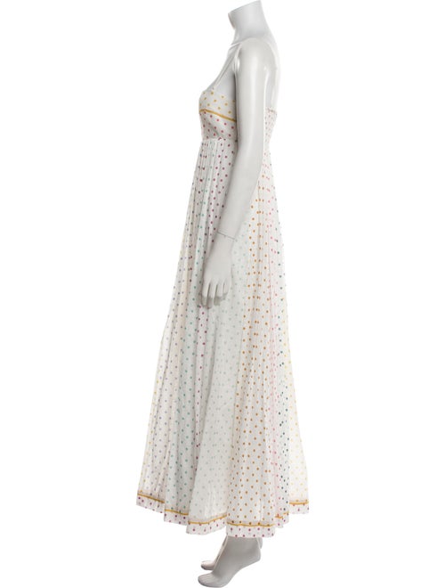 Zimmermann Polka Dot Print Long Dress
