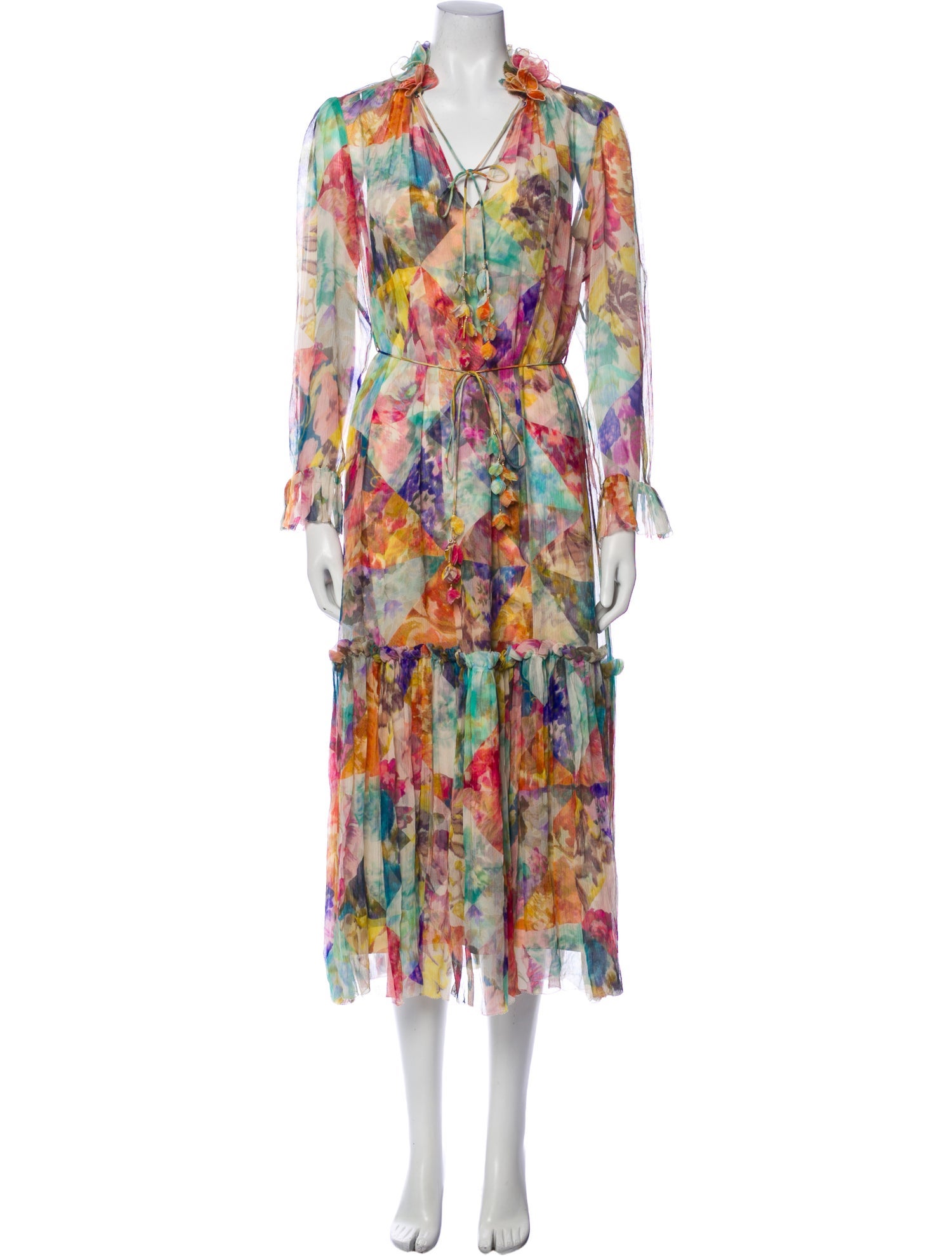 Zimmermann Printed Midi Length Dress