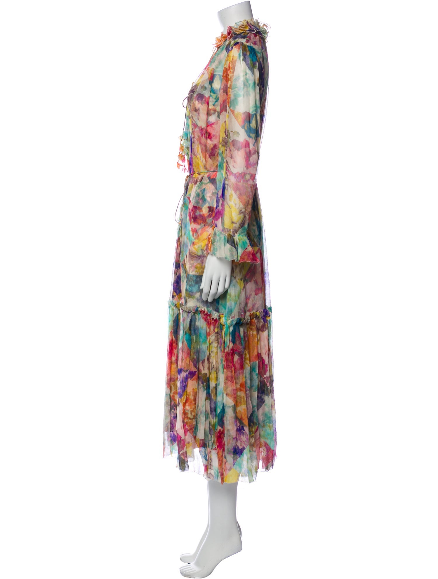 Zimmermann Printed Midi Length Dress