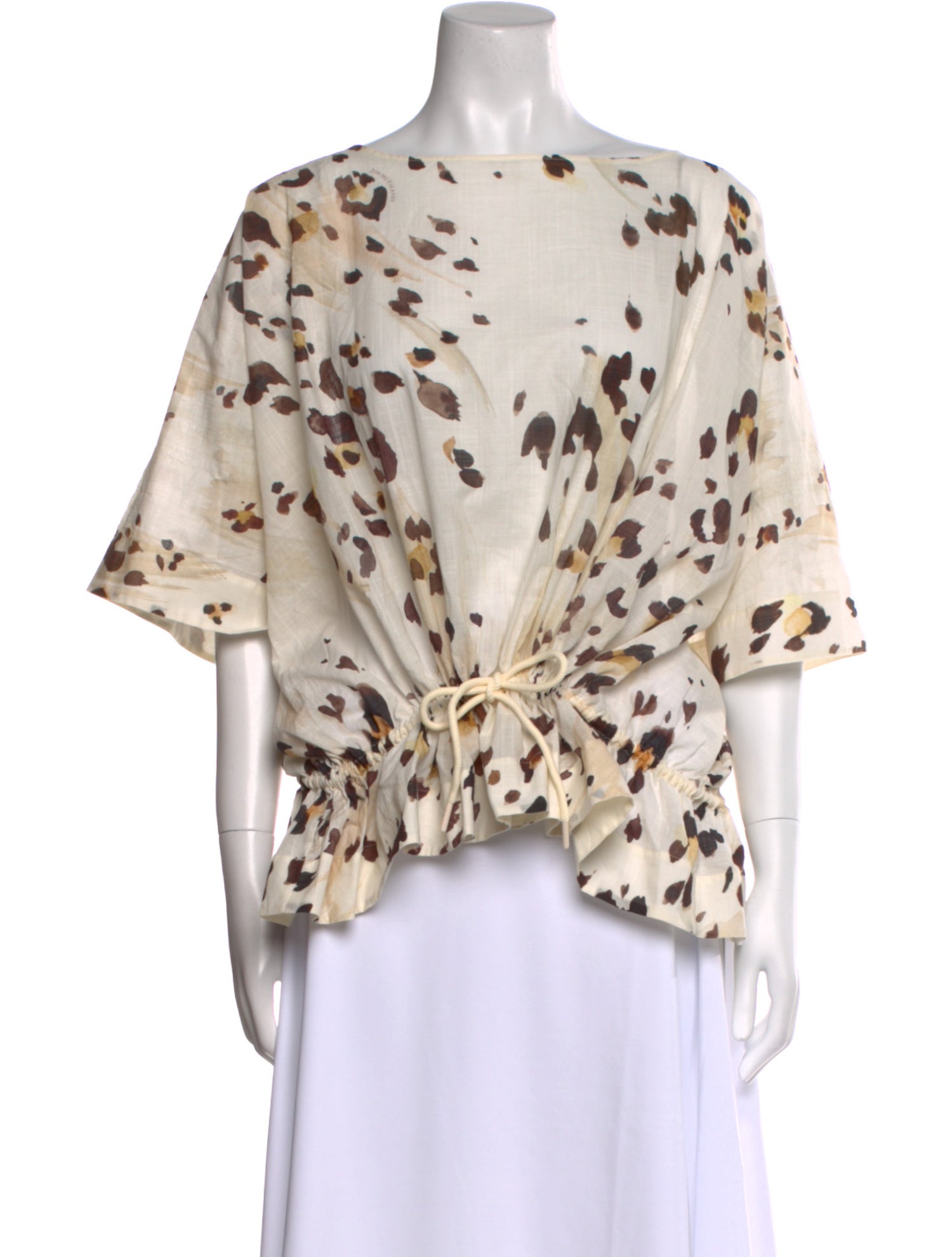 Zimmermann Printed Bateau Neckline Blouse