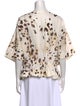 Zimmermann Printed Bateau Neckline Blouse