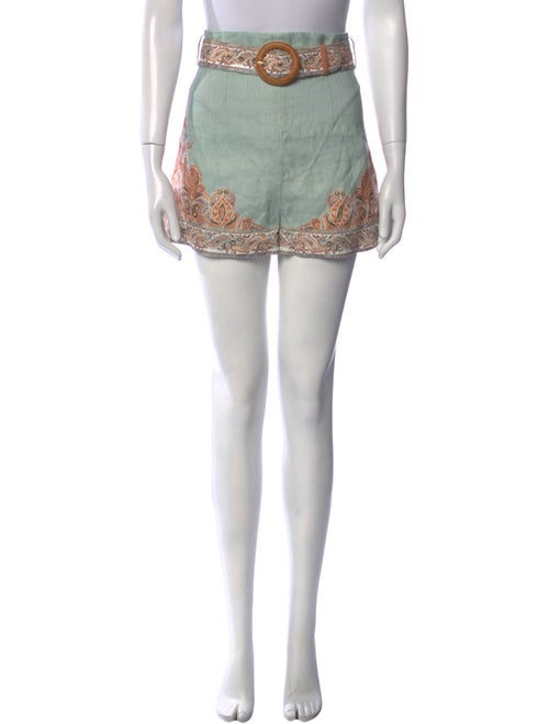Zimmermann Linen Mini Shorts