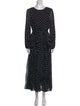 Zimmermann Polka Dot Print Long Dress
