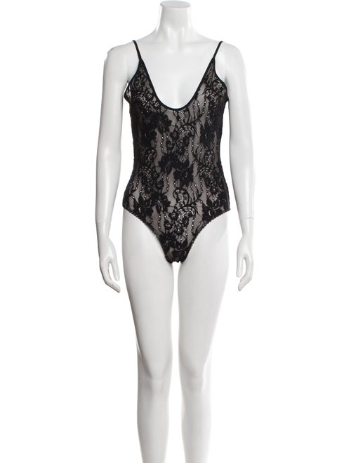 Zimmermann Nylon V-Neck Bodysuit