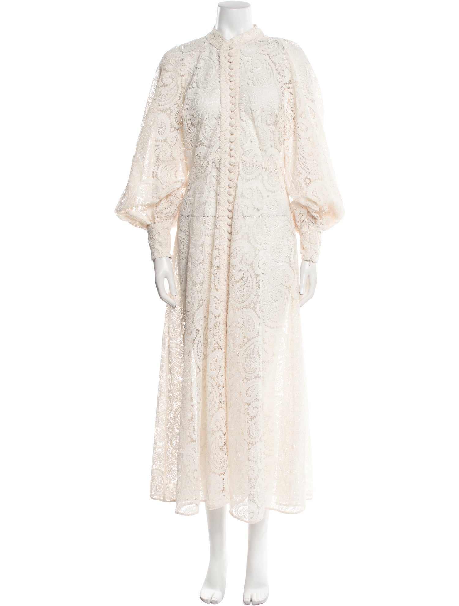 Zimmermann Lace Pattern Long Dress