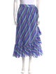 Zimmermann Plaid Print Midi Length Skirt