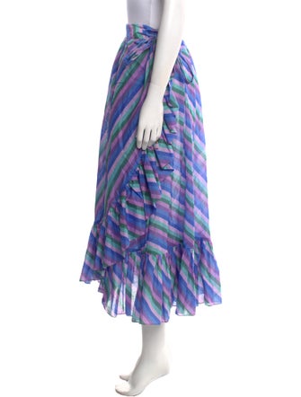 Zimmermann Plaid Print Midi Length Skirt