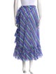 Zimmermann Plaid Print Midi Length Skirt