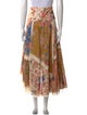 Zimmermann Floral Print Midi Length Skirt
