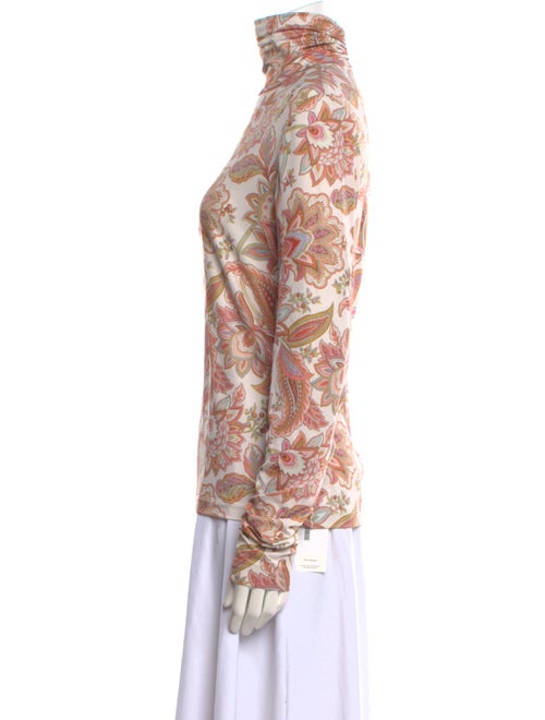 Zimmermann Paisley Print Turtleneck Blouse