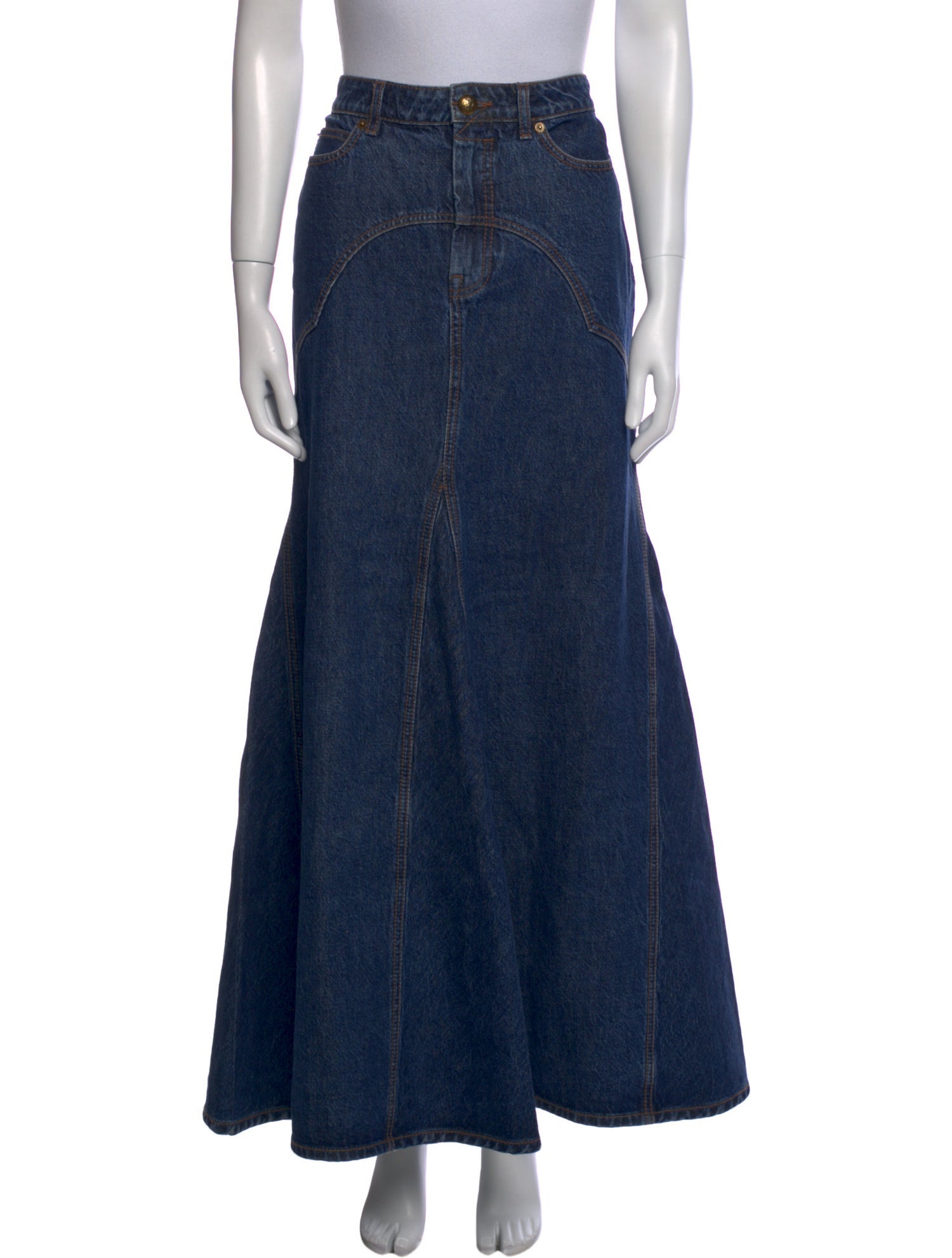 Zimmermann Embroidered Accent Long Skirt