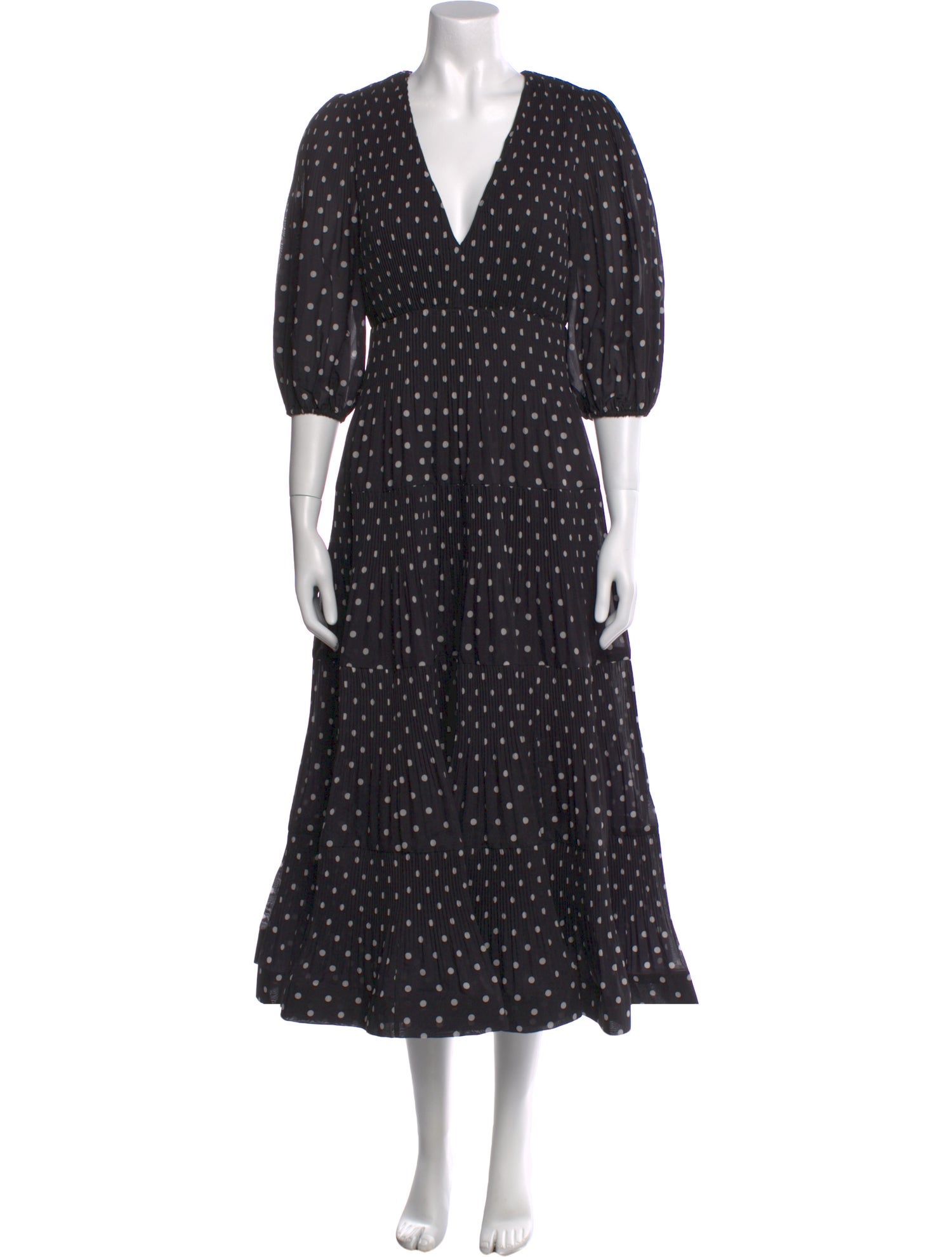 Zimmermann Polka Dot Print Long Dress