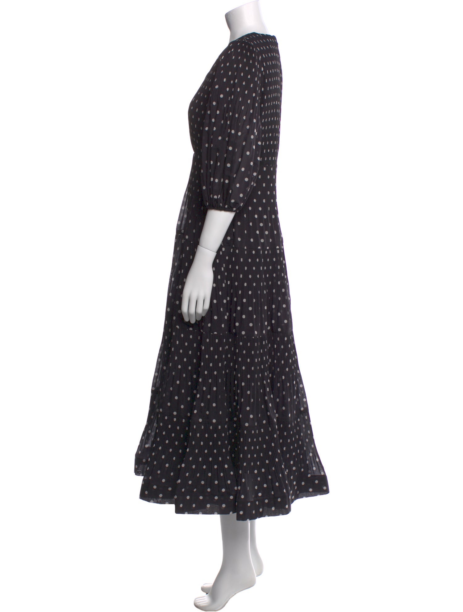 Zimmermann Polka Dot Print Long Dress