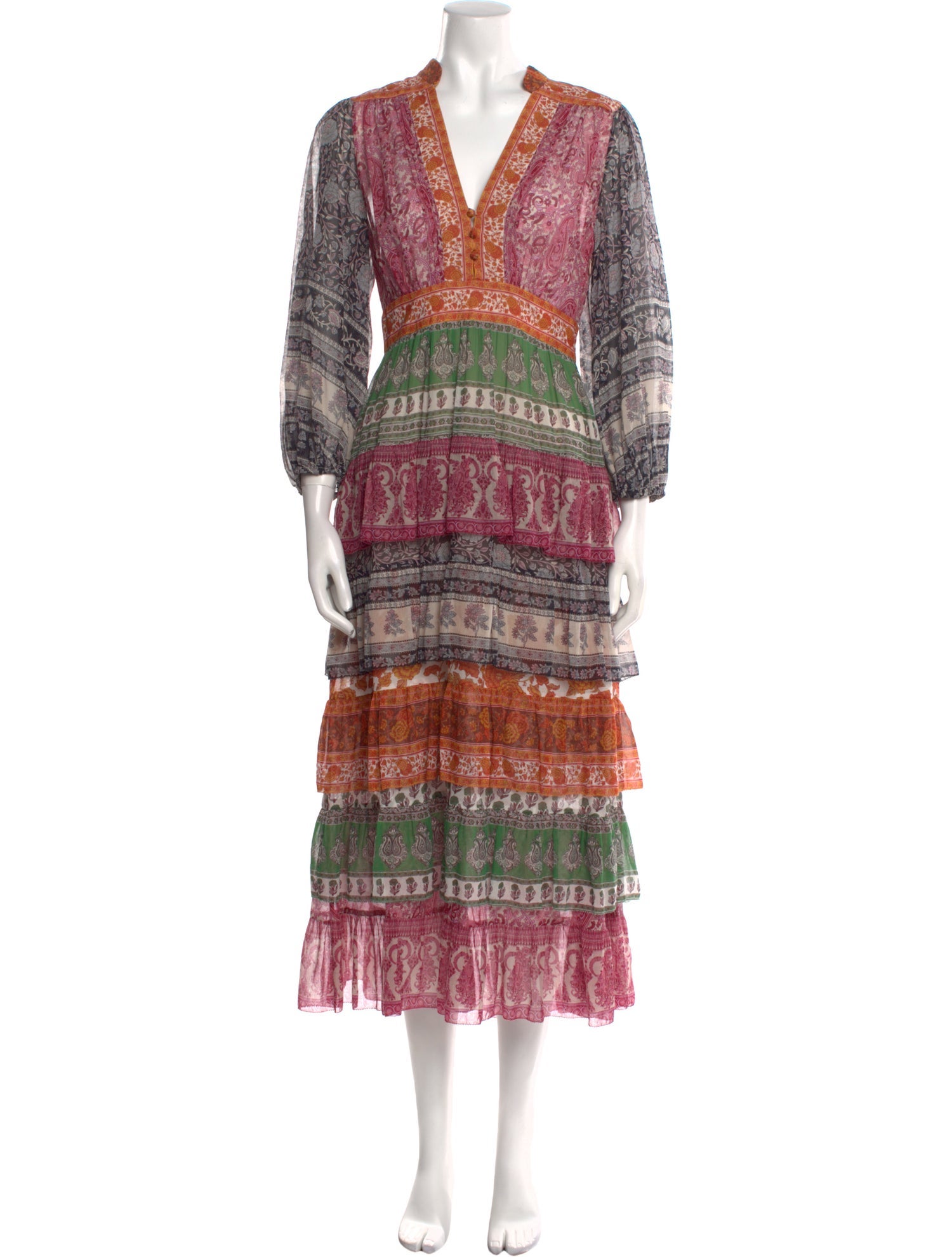 Zimmermann Printed Long Dress w/ Tags