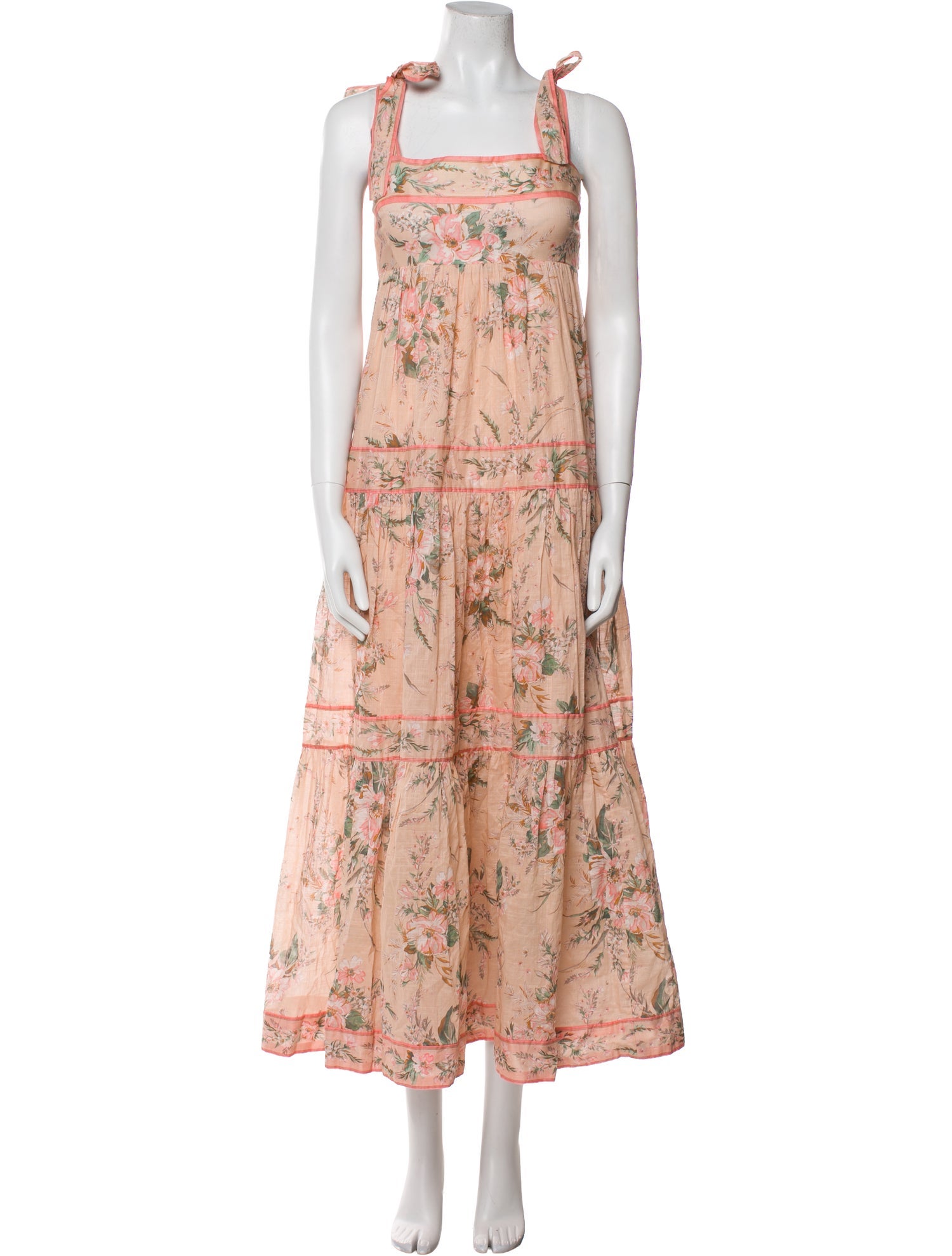 Zimmermann Floral Print Midi Length Dress